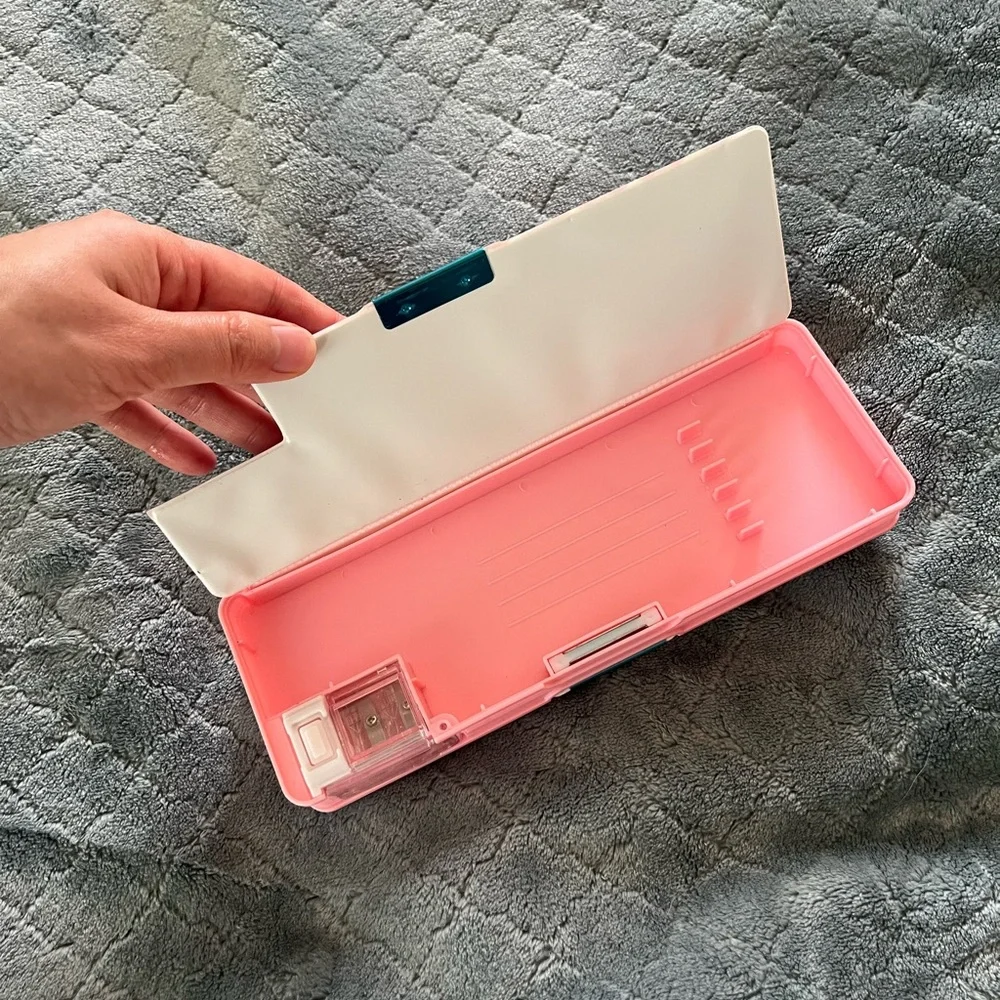 Hello Kitty‎ Pink Pencil double sided Case with built in pencil sharpener